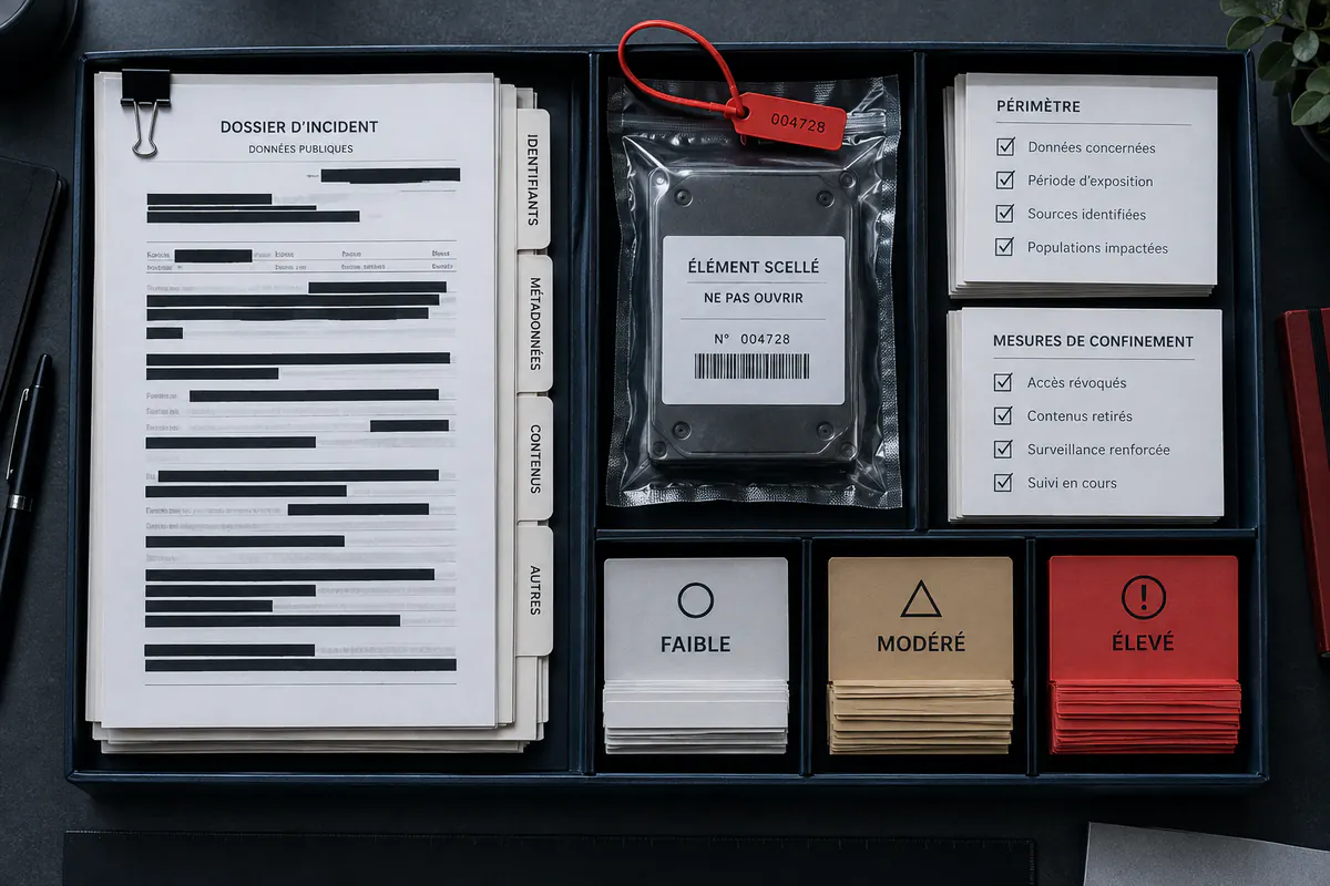 Illustration éditoriale : Classification de la préservation, du périmètre et du confinement d’une exposition