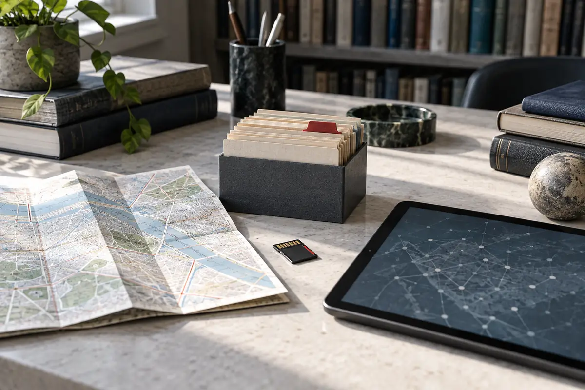 Mapping of public traces and digital assets