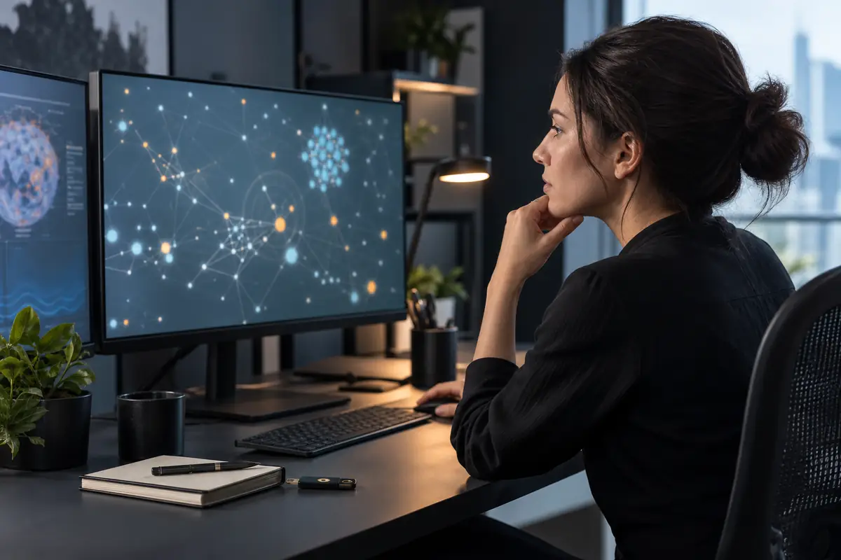 Cyber exposure monitoring at an analysis workstation